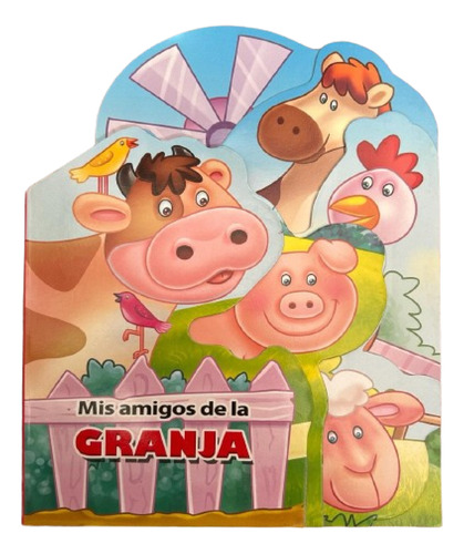 Libro Infantil Interactiva Animales Granja Tapa Dura Hojas