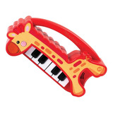 Mi Primer Piano Real Con Luz Y Sonido - Fisher Price Color Rojo Y Amarillo