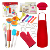 Juego De Cocina Real Para Niños, Kit De Cocina Para Hornear 