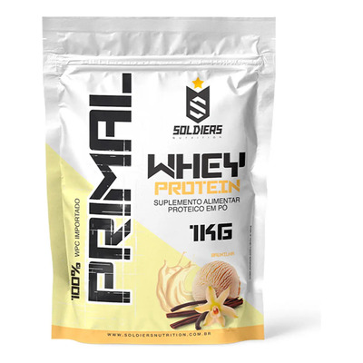 Whey Protein Primal 1kg Soldiers Nutrition Sabor Baunilha | MercadoLivre