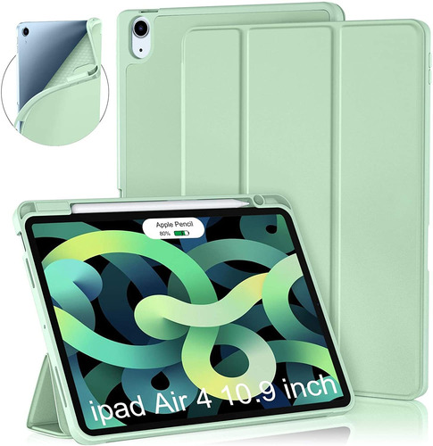 Funda Con  Pencil Holder iPad Air 5th 4th Gen Matcha Green 