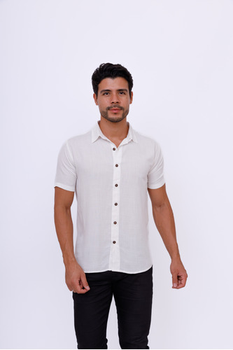 Camisa Social Masculina Estilo Linho Premium Moda Luxo