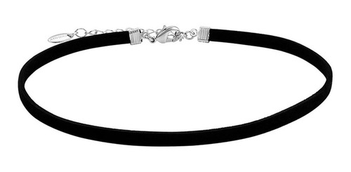 Gargantilla Choker Oro 14k Blanco Lam Calidad Premium 32/37c