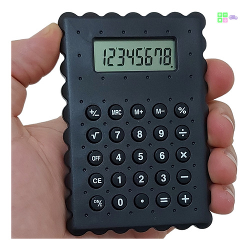 Mini Calculadora De Bolso Pequena Cor Rosa-chiclete Portátil