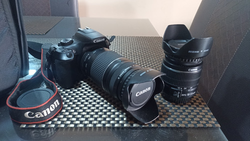 Cámara Fotográfica Canon T6 Con Lentes 18-55 Y 75-300
