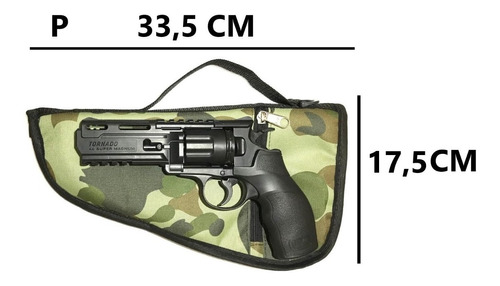 Capa Protetora Case Em Nylon Para Pistolas Revólver Airsoft