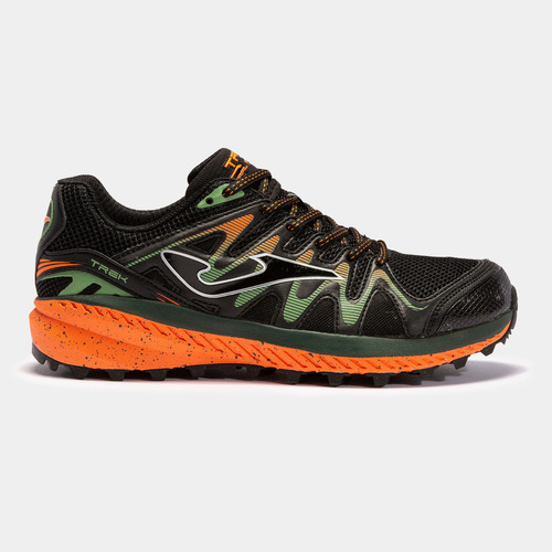 Zapatillas Hombre Trail Outdoor Joma Trek Negro Naranja