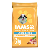 Iams Alimento Seco Perro Cachorro Raza Grande Pollo 3kg