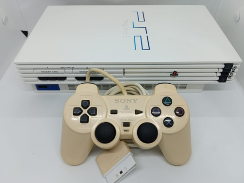 Playstation 2 Fat Console Sony Branco Scph 55000 Gt Racing Pack White Edição Limitada