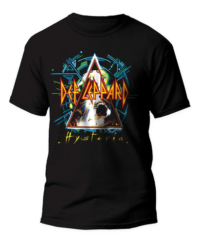 Playera Def Leppard, Rockera, Hysteria