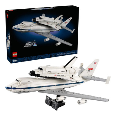 LEGO® Icons Shuttle Carrier Aircraft 10360; Modelos de un Boeing™ 747™ y el Enterprise de la NASA para Fans Adultos de la Exploración Espacial; 18+ | Envío gratis