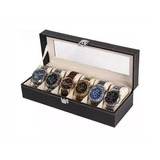 Caja Organizador Relojes Set Relojeria Estuche Para 6 Reloj