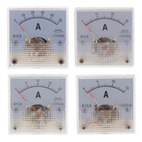 4pcs Electrical Dc Analog Panel Amp Meter Voltage Ammeter