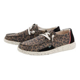 Hey Dude Mujer Zapatos Mocasines Wendy Jungle Brown