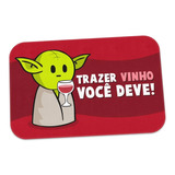 Tapete De Porta Dr.pepper Mestre Yoda Trazer Vinho Você Deve