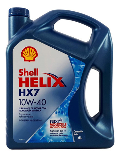 Aceite Shell Helix Hx7 10w-40 4l Vw Gol / Trend Shell