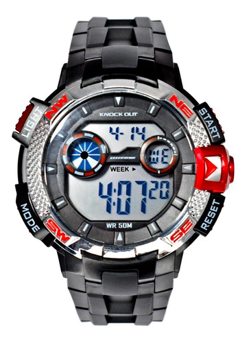 Reloj Hombre Digital Deportivo Knock Out Sumergible 50m 8162