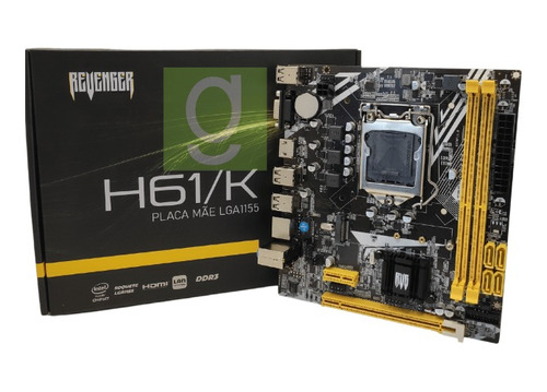 Placa Mãe Lga 1155  Intel H61/k   I3/i5/17  Rede Giga Nvme