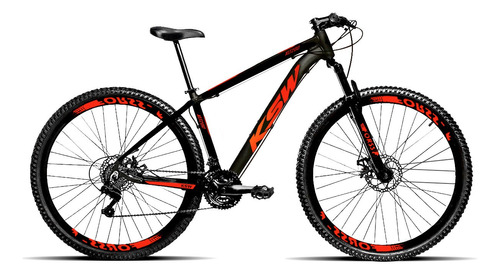 Mountain Bike Aro 29 Ksw Xlt Alum. 21 Vel. Laranja