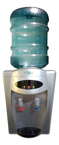 Dispenser De Agua Frio Calor Para Bidones Sobremesada Gris