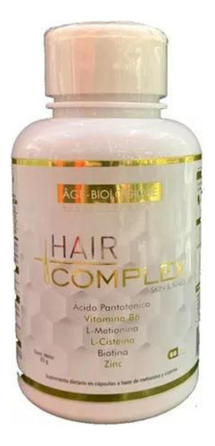 Hair Complex Gold Nutrition Anti Caída Del Cabello Alopecia Biotina Cistina