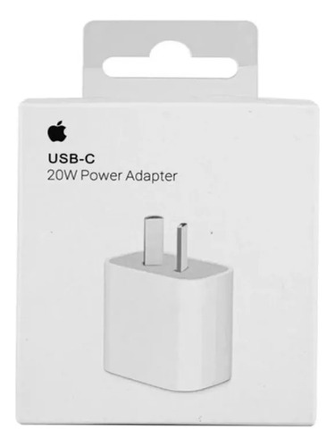 Cargador iPhone 20w Carga Rápida Compatible 11 12 13 14 Color Blanco