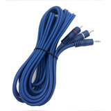 Cable De Audio Plug 3.5 St A 2 Rca Gold 4 Mts Alta Calidad