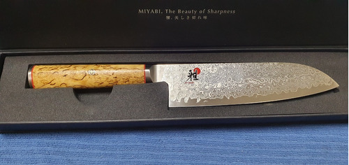 Cuchillo Santoku Miyabi 5000 Mcd (birchwood Sg2) 18cm