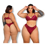 Kit 9 Conjuntos Plus Size Calcinha E Sutiã Fio Dental