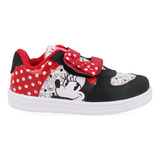 Tenis Estilo Urbano Panam Color Negro De Minnie Para Niña