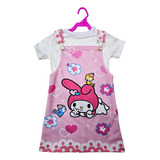 Jumper Para Niña D My Melody Vestido Y Blusa Conjunto Fresco