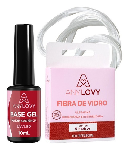 Kit Base Gel 10ml + Fibra De Vidro 5m