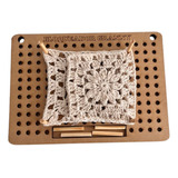 Bloqueador De Granny Squares Crochet Tabla 25 Cm X 18 Cm