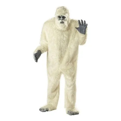 Disfraz Con Mascara De Abominable Hombre De Las Nieves Bigfoot Big Foot Yeti Pie Grande Simio Chango Gorila Para Adultos Hombres Envio Gratis Standard (m/l)