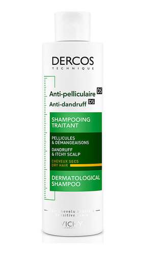 Shampoo Anticaspa Para Cabello Seco Dercos X 200 Ml