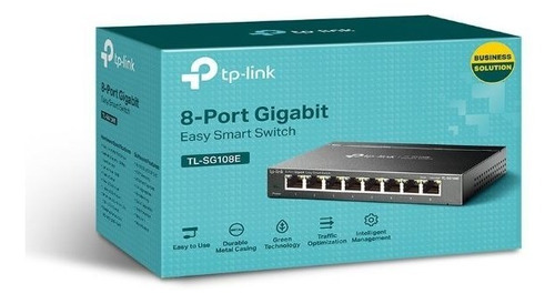 Switch Ethernet Tp-link Tl-sg108e 8 Portas 10/100/1000 Mbps