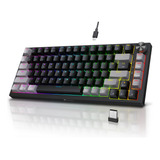 Teclado Inalámbrico Juegos Rgb Koorui 75 Por Ciento, Teclado