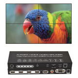 4k@30hz 2x2 Hdmi Video Wall Controller Rotación 180 Grados 