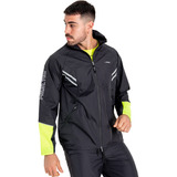 Campera Rompeviento Impermeable Hombre I Run Ciclismo