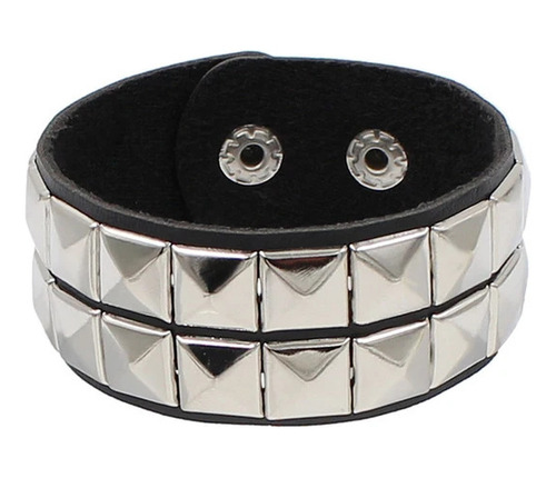 Pulsera Brazalete Manilla Taches Punk Metal Rock