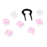 Juego De Teclas Hyperx Pudding Keycaps Rosa Rgb Español