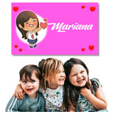 Retablo Decorativo Personalizado Amor Infantil 50x30cms Rx8p