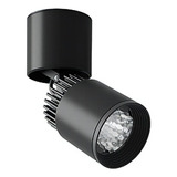 Proyector Led Sobreponer Dirigible 12w Negro 45° 3000k Magg