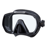 Máscara Para Buceo Tusa M-1003-fy, Pvc, Negro/negro