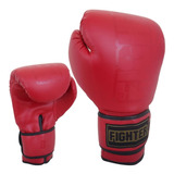 Guantes De Box Voit Fighter Rojo Entrenamiendo Adulto