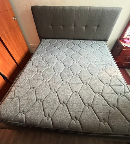 Cama Con Colchón Y Espaldar 