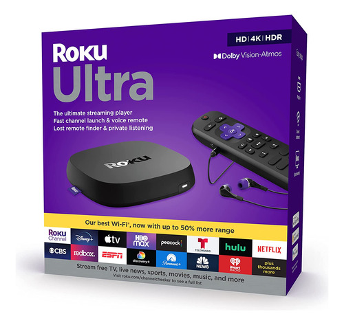 Dispositivo De Transmisión Roku Ultra, Hd/4k/hdr/dolby Visio