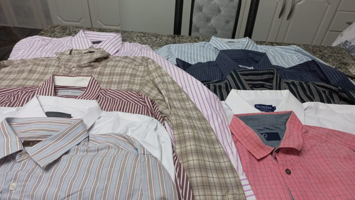 Camisa Social Masculina Tamanho 4..... Lote Com 10 Peças 