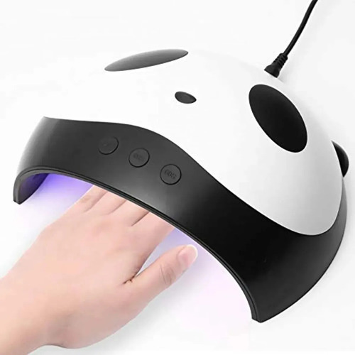 Lámpara Uv Led Para Uñas Panda Con Sensor Manicure Color Blanco