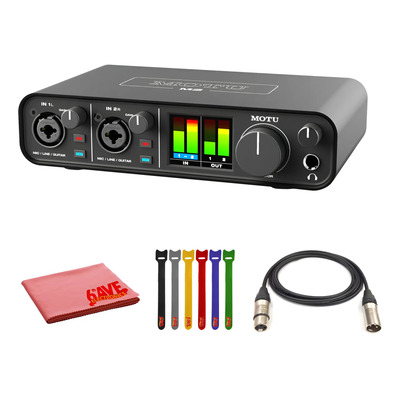 Interfaz Audio-midi Motu M2 Usb-c Con Cable Xlr De 3 M